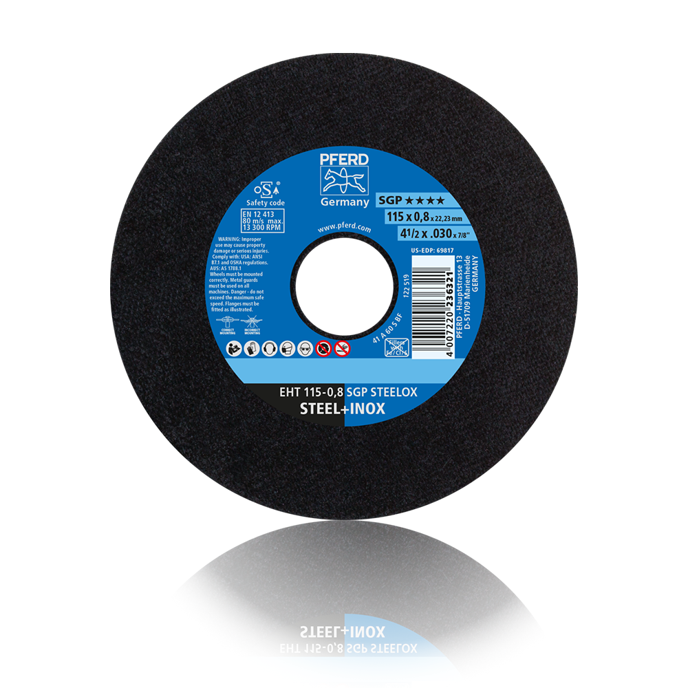 Emiko ページ　SCO-151L/CD Disco Corte EHT 115-0,8 SGP Steelox PFERD ART. 61340394