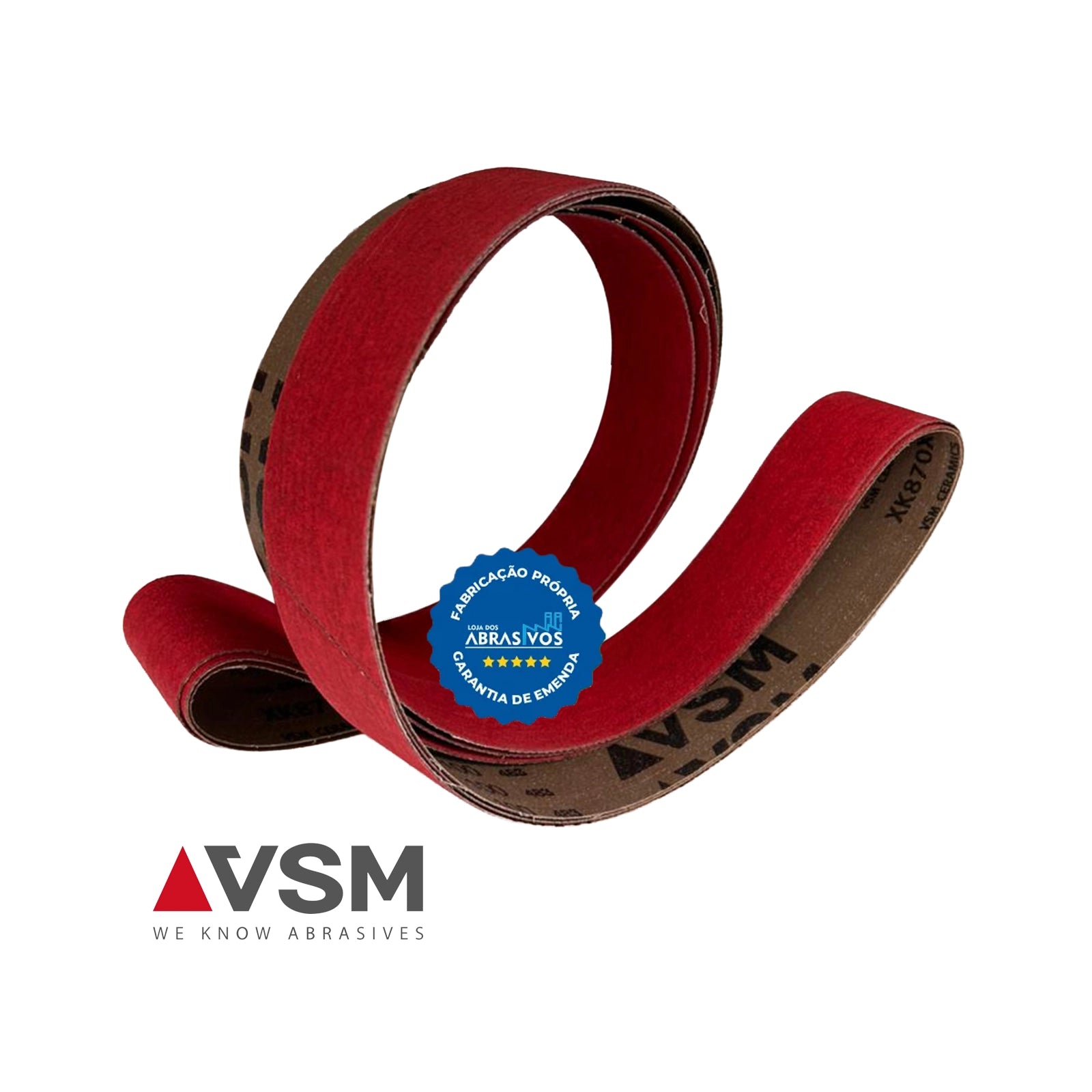 バンギラス Lixa Cinta 1800×50 VSM Ceramics XK870X – Abrasivo Industrial para Aço,