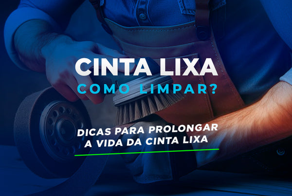 Como limpar cinta de lixa?