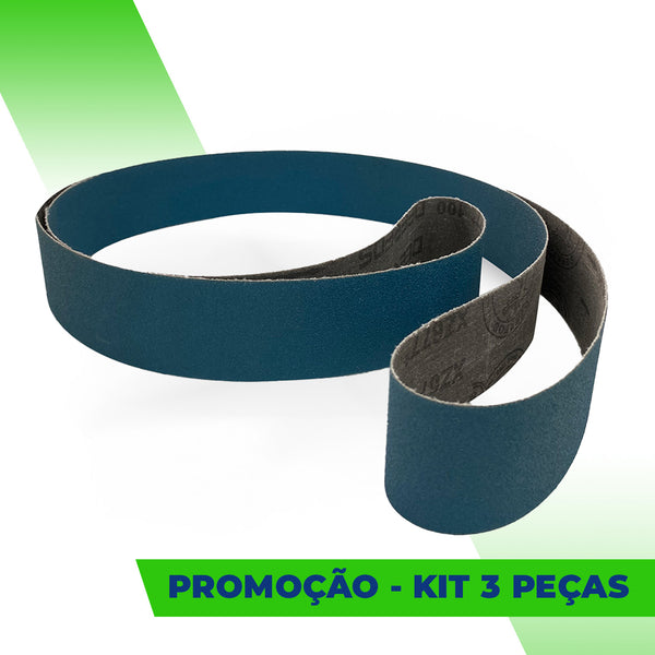 Lixa Cinta 1800x50 - Zircônio XZ677 - ESCOLHA O GRÃO - kit 3 un. Promoção