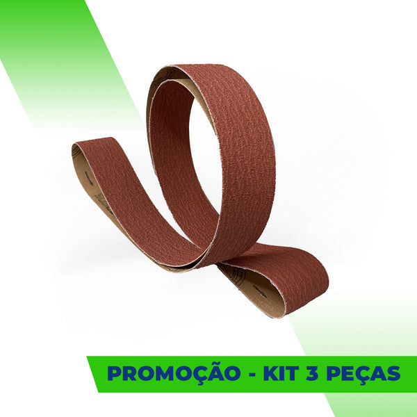 Lixa Cinta 1200x50 - Grão Cerâmico PS992 - ESCOLHA O GRÃO - Kit 3 un. Promoção