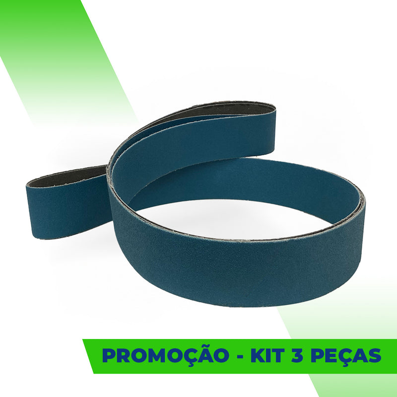 Lixa Cinta 1500x50 - Zircônio XZ677 - ESCOLHA O GRÃO - Kit 3 un. Promoção