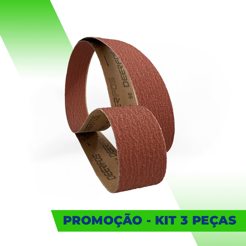 Lixa Cinta 1500x50 - Grão Cerâmico PS992 - ESCOLHA O GRÃO - Kit 3 un. Promoção