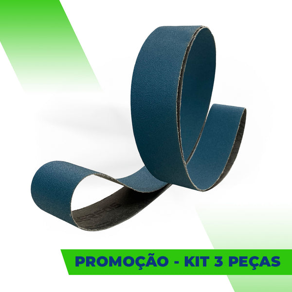 Lixa Cinta 2000x50 - Zircônio XZ677 - ESCOLHA O GRÃO - kit 3 un. Promoção