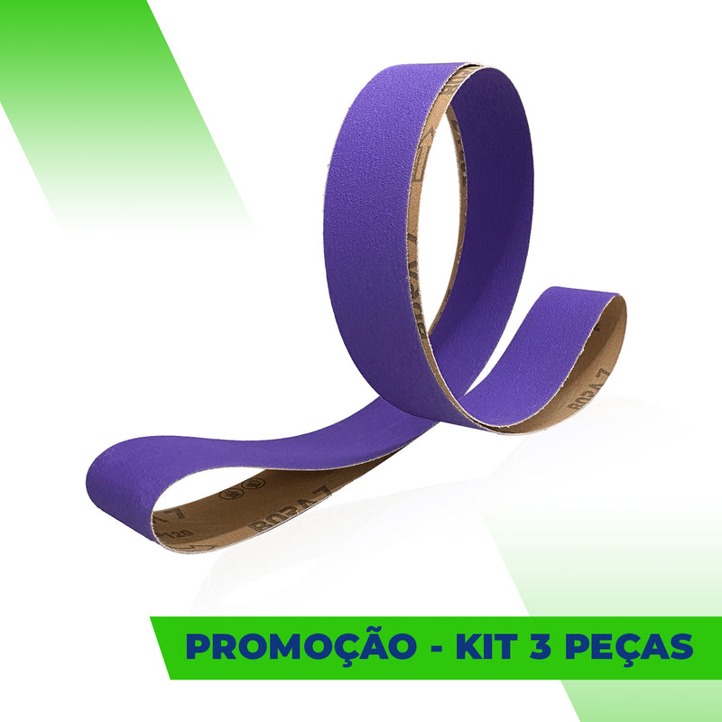 Lixa Cinta 2000x50 - Grão Cerâmico PS990 - BORA 7 - ESCOLHA O GRÃO - Kit 3 un. Promoção