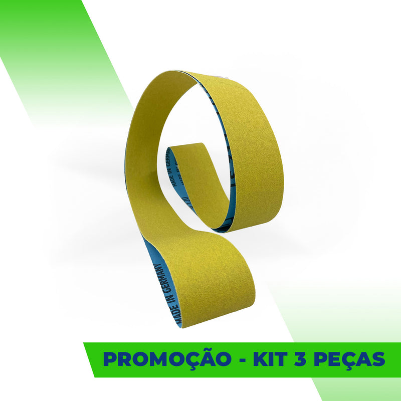 Lixa Cinta 1500x50 - Óxido de Alumínio Flexível - LS 312 JF - ESCOLHA O GRÃO - Kit 3 un. Promoção