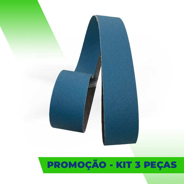 Lixa Cinta 1200x50 - Zircônio XZ677 - ESCOLHA O GRÃO - Kit 3 un. Promoção