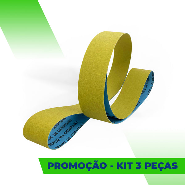 Lixa Cinta 1200x50 - Óxido de Alumínio Flexível - LS 312 JF - ESCOLHA O GRÃO - Kit 3 un. Promoção