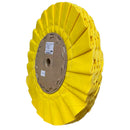 Roda Polimento Plissada 250 - Amarela - Furo 16