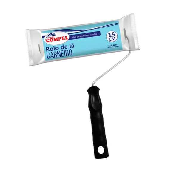 Rolo De Pintura Lã Carneiro 15cm - 1215 - COMPEL