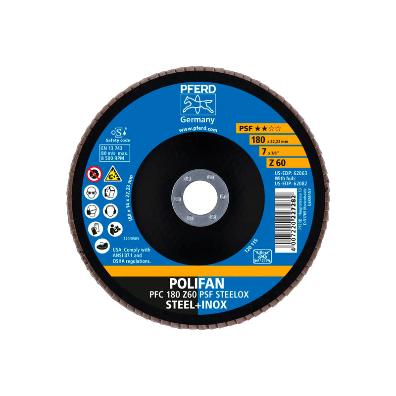Disco Polifan 180mm PFC Z60 PSF PFERD - ART. 67766185