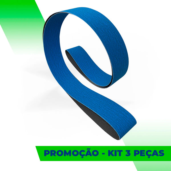 Lixa Cinta 2000x50 - Grão Cerâmico JS997 - ESCOLHA O GRÃO - KIT 3 Un. Promoção