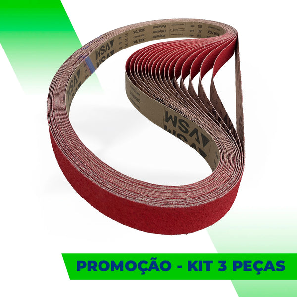 Lixa Cinta 2000x50 - VSM Ceramics XK870X - Kit com 3 un. - ESCOLHA O GRÃO