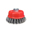 Escova Copo Trançada 100mm - M14 - Carbono - Abratex