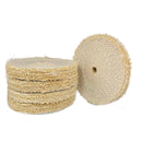 Roda Polimento Transisal Algodão - 150 - Maciça Crua - Furo 13