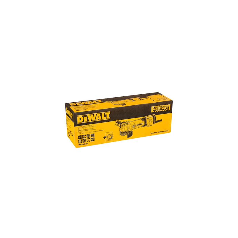 Esmerilhadeira Angular 5'' (125 mm) - Embreagem Eletrônica e Velocidade Variável - 1.500W - Eixo M14 - 220V - Dewalt - DWE4336-B2