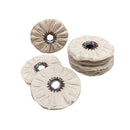 Roda Polimento Pano 120 - Branca - Furo Sextavado 19mm