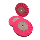 Roda Polimento Plissada 250 - Rosa - Furo 16