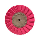 Roda Polimento Plissada 250 - Rosa - Furo 16