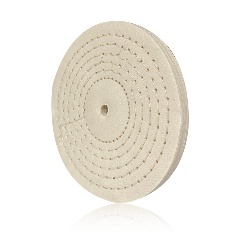 Roda Polimento Algodão 200x15 - Branco Duro - Roda 8"