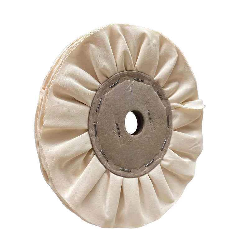 Roda Polimento Flanela Ventilada 250 - Branca - Furo 32