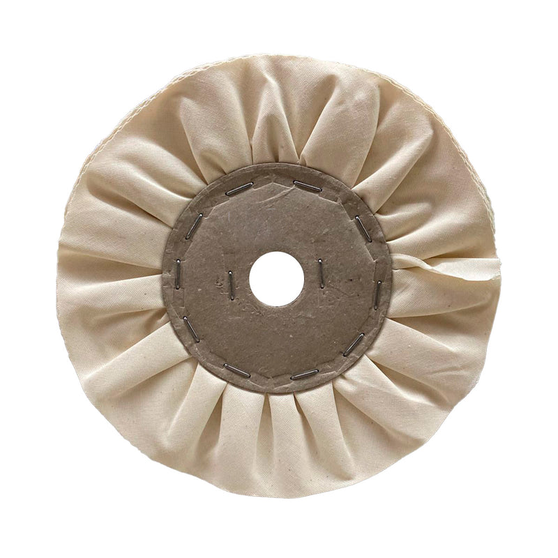 Roda Polimento Flanela Ventilada 250 - Branca - Furo 32