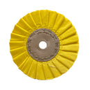 Roda Polimento Plissada 300 - Amarela - Furo 32