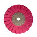 Roda Polimento Plissada 300 - Rosa - Furo 32