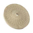 Roda Polimento Algodão 150x15 - Branco - Furo 13 - Roda 6"