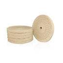 Roda Polimento Algodão 150x15 - Branco - Furo 13 - Roda 6"