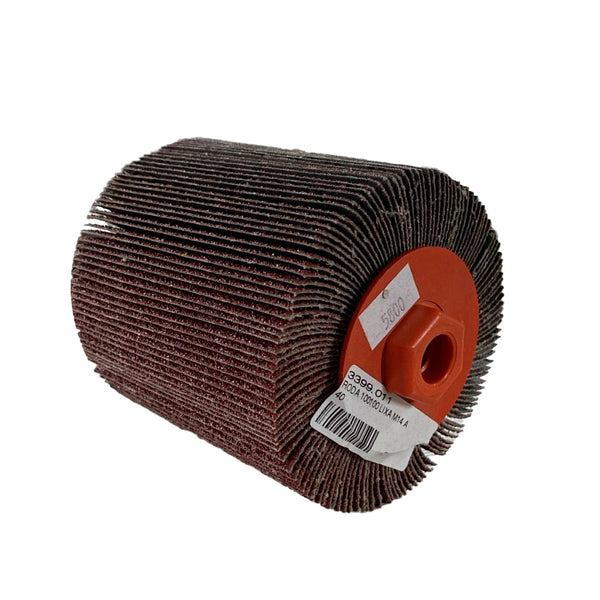 Roda de Lixa 100X100 M14 gr40 ABRATEX