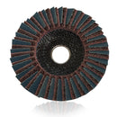 Disco Flap Misto 115mm - Manta Vinho e Lixa 120 Abratex