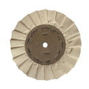 Roda Polimento Plissada 200 - Branca - Furo 13