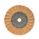 Roda Polimento Plissada 250 - Laranja - Furo 32