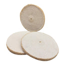 Roda Polimento Transisal Algodão - 300 - Maciça Crua - Furo 32