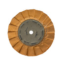 Roda Polimento Plissada 150 - Laranja - Furo 13