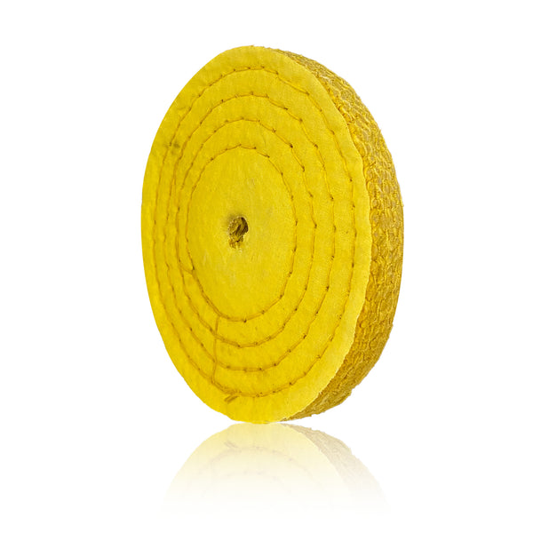 Roda Polimento Transisal Resinada - 150 - Amarelo Duro - Furo 13