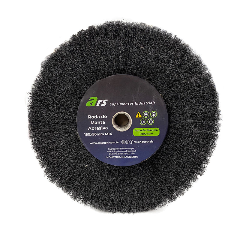 Roda Manta Abrasiva Preta SIC - 150x50 M14