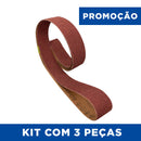 Lixa Cinta 1500x50 - Grão Compacto PG830 - Kit com 3 un. - ESCOLHA O GRÃO
