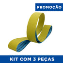 Lixa Cinta 1000x50 - Óxido de Alumínio Flexível - LS 312 JF - ESCOLHA O GRÃO - Kit 3 un. Promoção