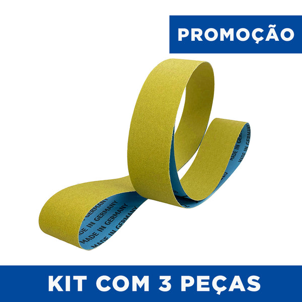 Lixa Cinta 1000x50 - Óxido de Alumínio Flexível - LS 312 JF - ESCOLHA O GRÃO - Kit 3 un. Promoção