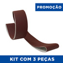 Lixa Cinta 1500x50 - Óxido de Alumínio - JA165 - ESCOLHA O GRÃO - Kit 3 un. Promoção