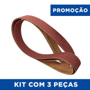 Lixa Cinta 2000x50 - Grão Compacto PG830 - Kit com 3 un. - ESCOLHA O GRÃO