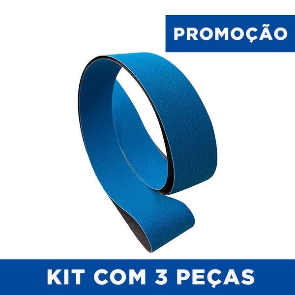 Lixa Cinta 1800x50 - Grão Cerâmico JS997 - ESCOLHA O GRÃO - Kit 3 un. Promoção