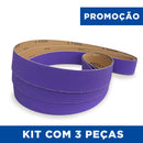 Lixa Cinta 1200x50 - Grão Cerâmico PS990 - BORA 7 - ESCOLHA O GRÃO - Kit 3 un. Promoção