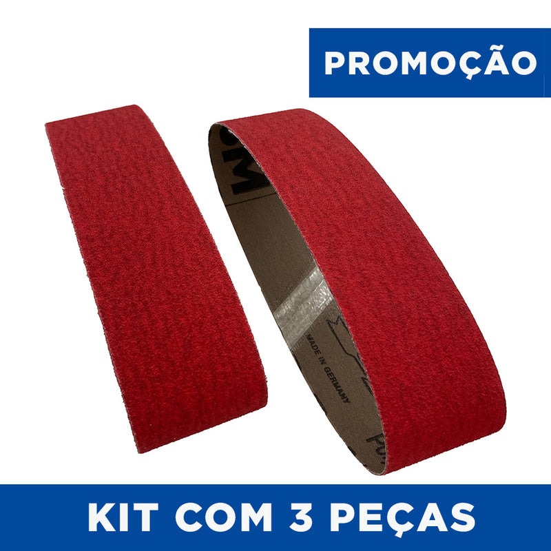 Lixa Cinta 444x50 - VSM Ceramics XK870X - ESCOLHA O GRÃO - Para Roda Expansiva 140x50 - Kit com 3 un. - ESCOLHA O GRÃO