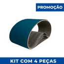 Lixa Cinta 610x75 - Zircônio XZ677 - Kit com 4 un. - Escolha Grão 24 a 180