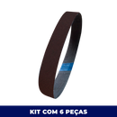 Lixa Cinta 444x25 - Óxido Alumínio KA169 - ESCOLHA O GRÃO - Kit 6 un. Para Roda Expansiva 140x25