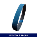 Lixa Cinta 444x25 - Zircônio XZ677 - ESCOLHA O GRÃO - Kit 6 un. Para Roda Expansiva 140x25