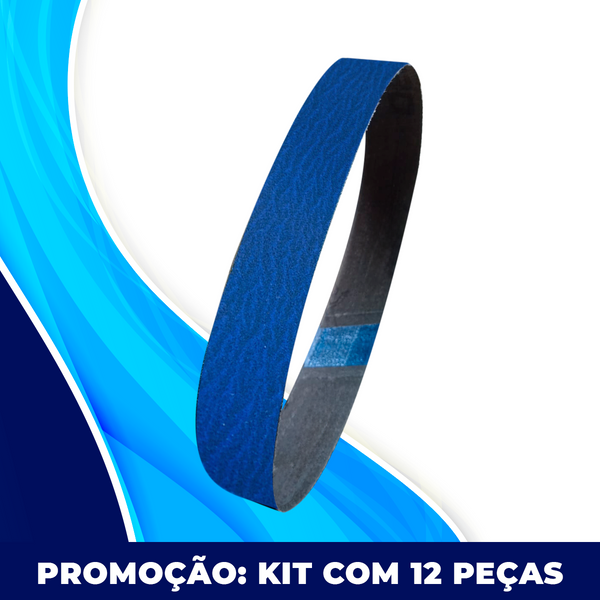 Lixa Cinta 444x25 - Cerâmico JS997 - ESCOLHA O GRÃO - Kit 12 un. Promoção - Para Roda Expansiva 140x25